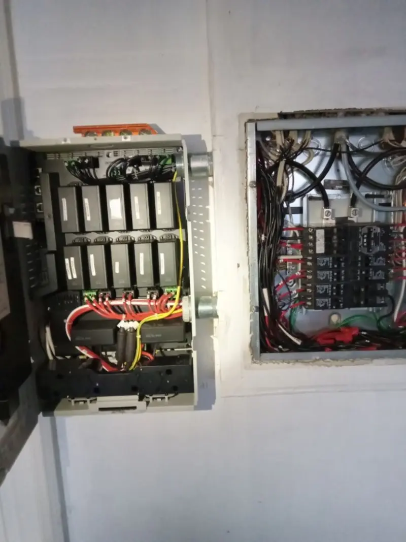 Electrical panel upgrade completed for Carbon Monoxide Detector Installation in Aubrey